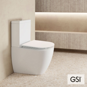 λεκάνη νέο design με καζανακι και κάλυμμα soft close back to wall pura swirl gsi