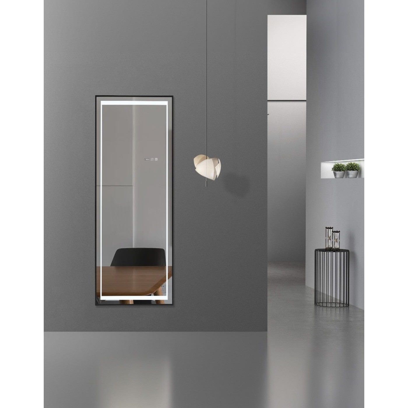 kathreptis_kathetos_led_me_mavri_korniza_alouminiou_50cm_Ιntasy