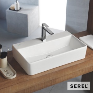 ανακαινιση μπανιου με πορσελανινο νιπτηρα υψηλης ποιοτητας