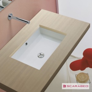 υποκαθήμενος νιπτήρας μπάνιου με πολυτελή εμφάνιση από φίνα πορσελάνη ιδιαίτερης αισθητικής